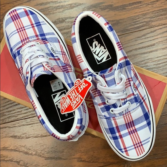 VANS ERA PLAID WHITE/TRUE WHITE wmns - Picture 2 of 16